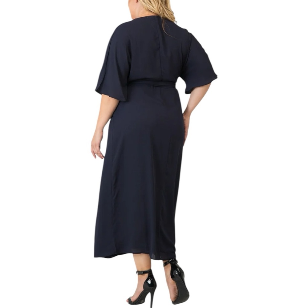 Standards & Practices Olivia Kimono-Sleeve Maxi Wrap Dress size 3X NWT - Picture 3 of 13
